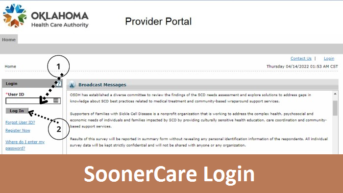 SoonerCare Login step by step guide